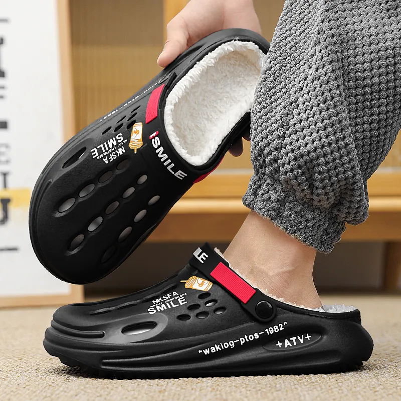 Best Slippers For Men Winter Outdoor Slippers Mens Men's Flat