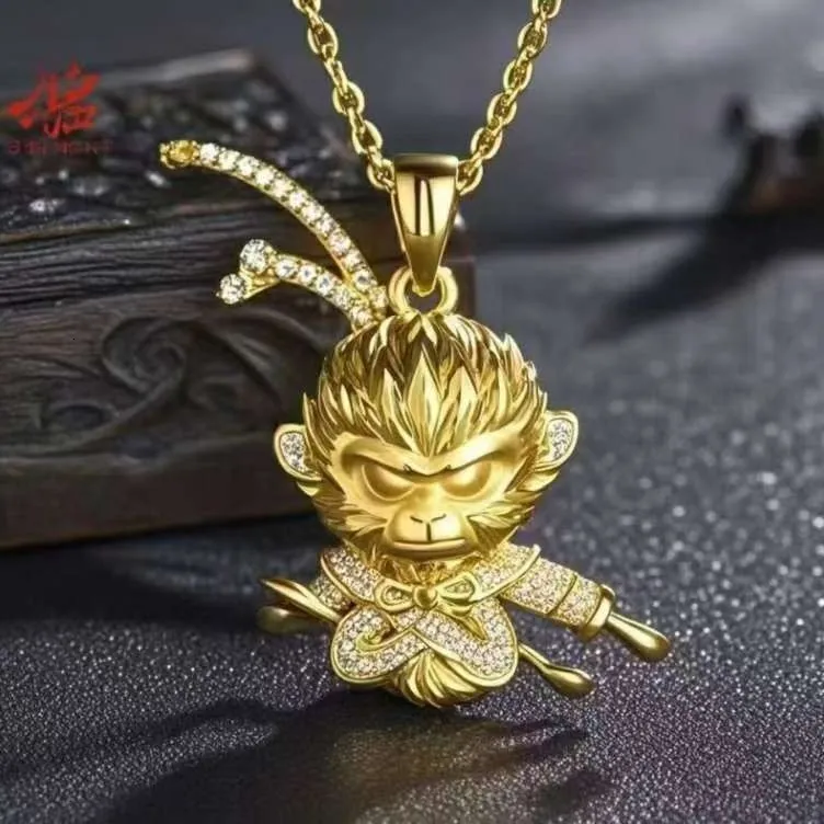 Black Myth Sun Wukong Diamond Gold Chain With Pendant Mighty Fashion Jewelry From Glamor jewelry 22.16 DHgate.Com