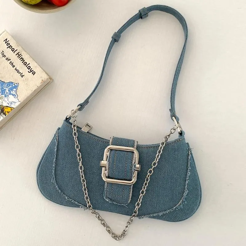 DHgate.com:Vintage Denim Shoulder Bag for Women - Underarm DHgate.com:Vintage Denim Shoulder Bag for Women - Underarm