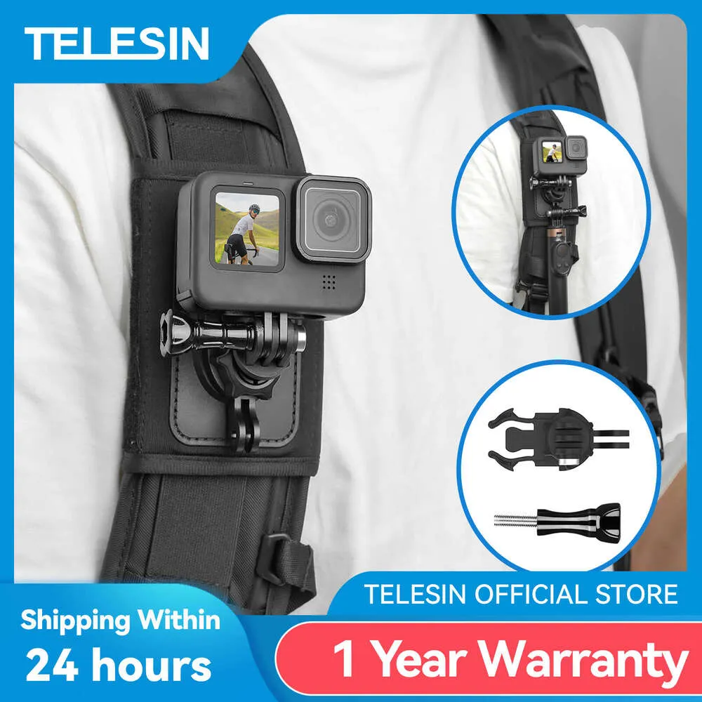 TELESIN 360 Rotation Backpack Strap Mount For GoPro Hero Insta360 SJCAM EKEN DJI Osmo Action Hair Accessories For Wedding Compatible With Hero 12 4 From Electronicworldkk 2.82 DHgate.Com