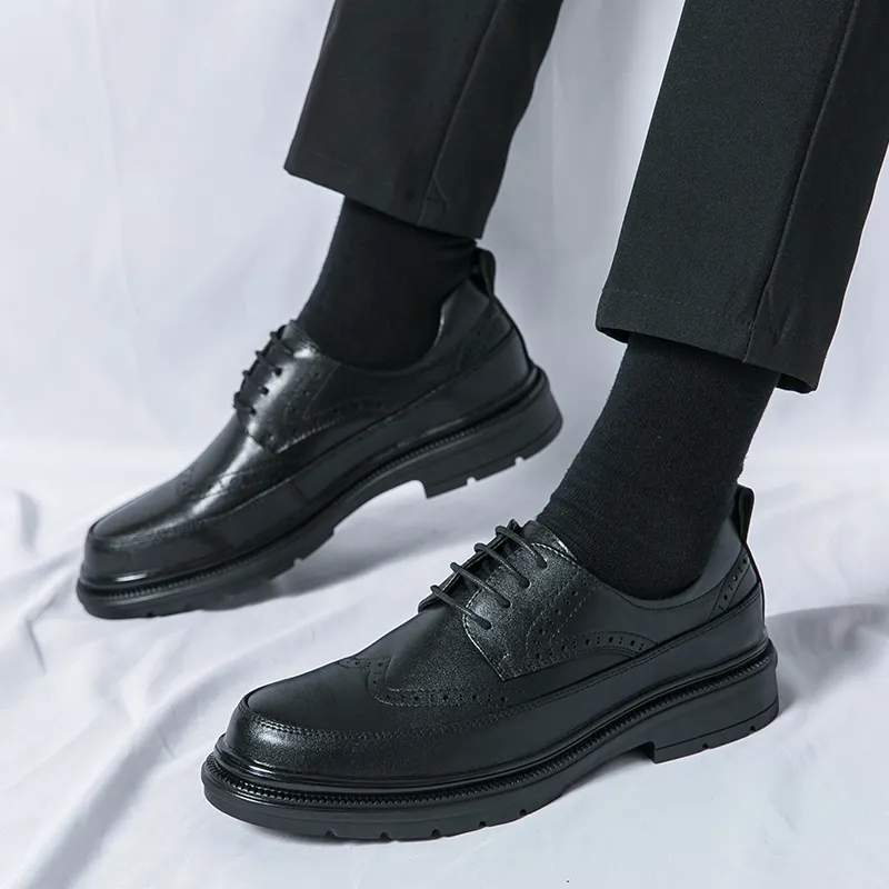 Gentleman Retro Business Leather Shoes Formal Dress... From Dh3989038,  $36.18 | DHgate.Com
