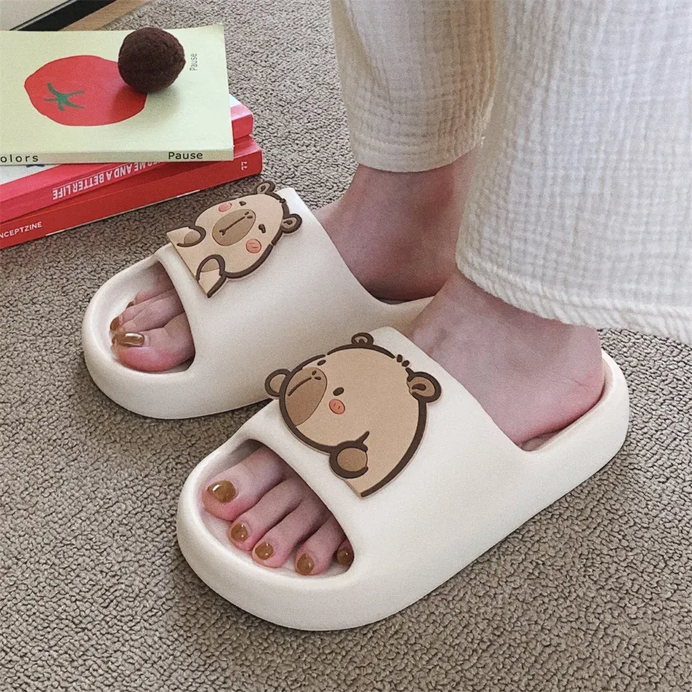 Home Slipper Women Capybara Cute Cloud Sandals Summer Flip Flops Beach Slides House Casual Room Shoes Kawai Flat Female Eva 2024 From 10 16 DHgate
