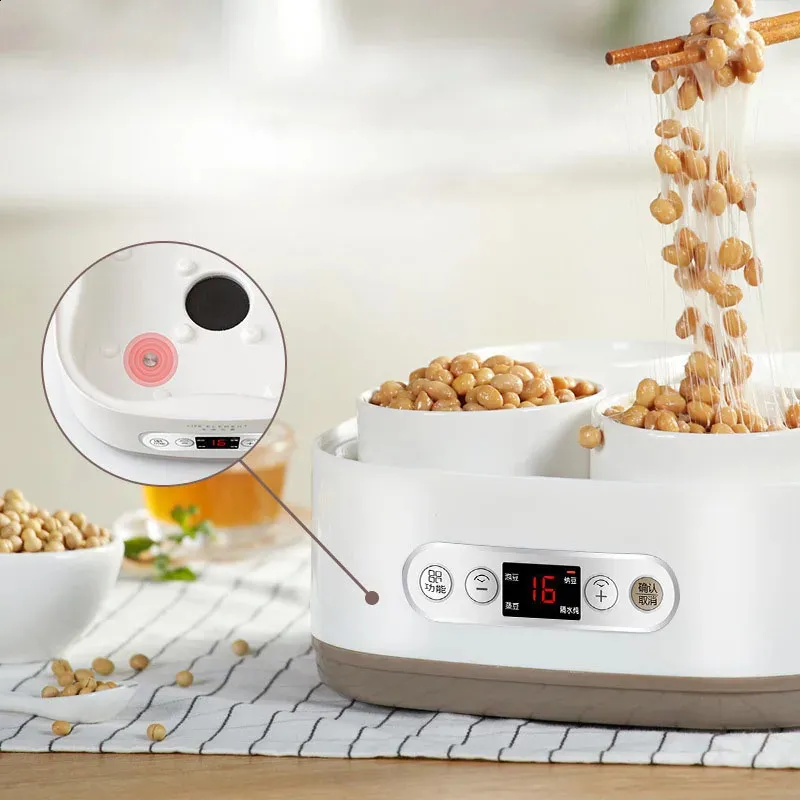 Yogurtiera Fockety Con Controllo Temperatura - 2 Contenitori Da 1L, Digitale, Per Yogurt Greco E Probiotici, Temperature 20-55°C