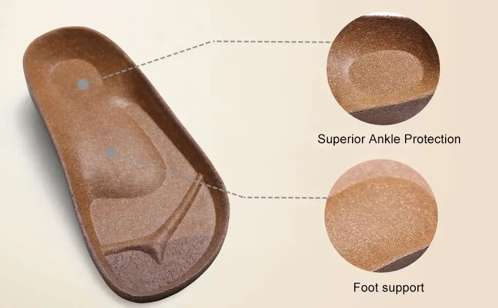 Saboți de blană pentru bărbați, Comwarm, cu branțuri pufoase din plută, pantofi de iarnă, din piele întoarsă, alunecare pe pantofi de cartofi_voghion.com