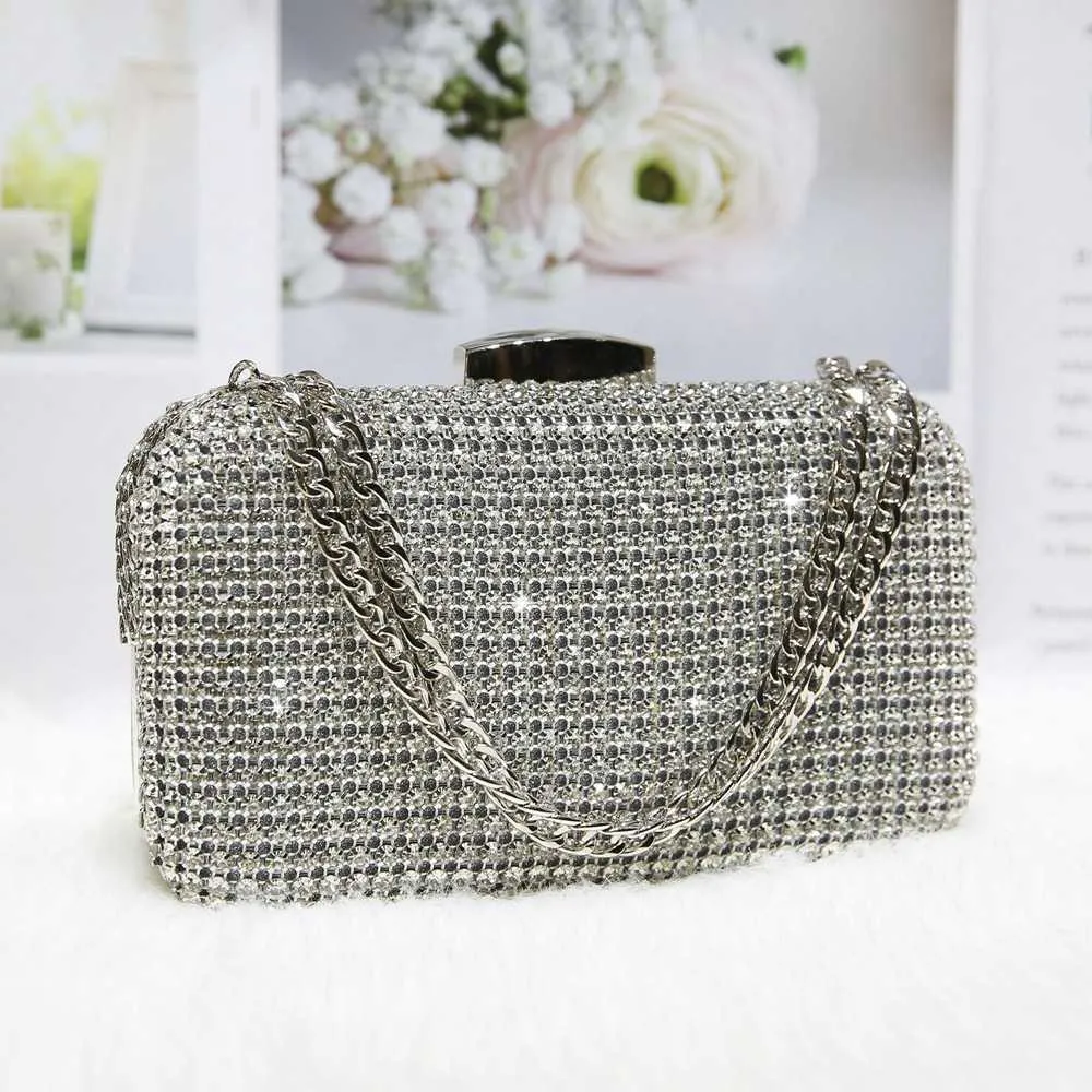 Luxury Evening Bags Sparkling Diamond Clutch, Elegant  display picture 2