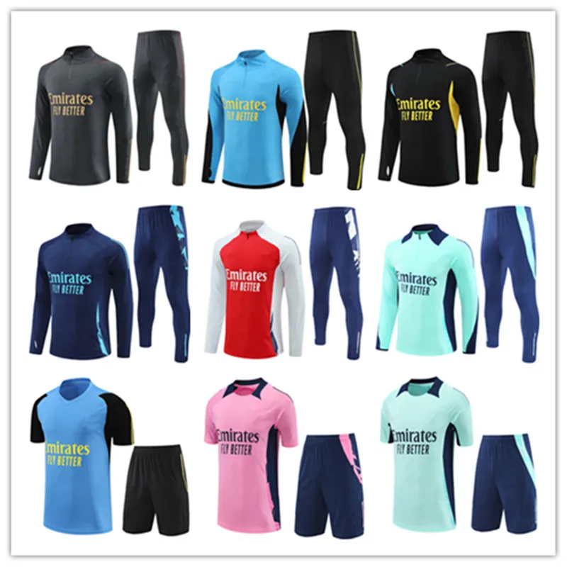 24 25 Arsena football tracksuit kits retro soccer training TIERNEY THOMAS GABRIEL SAKA SMITH ROWE men and kids Sportswear jersey Long sleeves t shirt