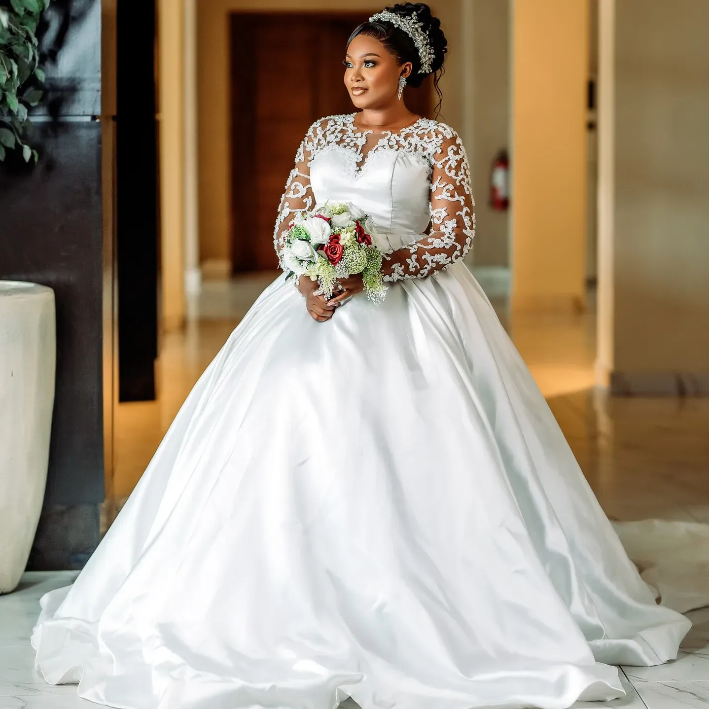 Elegant Lace Wedding Gowns: Vintage Inspired Plus Size Bridal Dresses, Long Sleeves - Shop Now! from Dhgate A-Line Wedding Dresses - price 330.72 Elegant Lace Wedding Gowns: Vintage Inspired Plus Size Bridal Dresses, Long Sleeves - Shop Now! from Dhgate A-Line Wedding Dresses - price 330.72