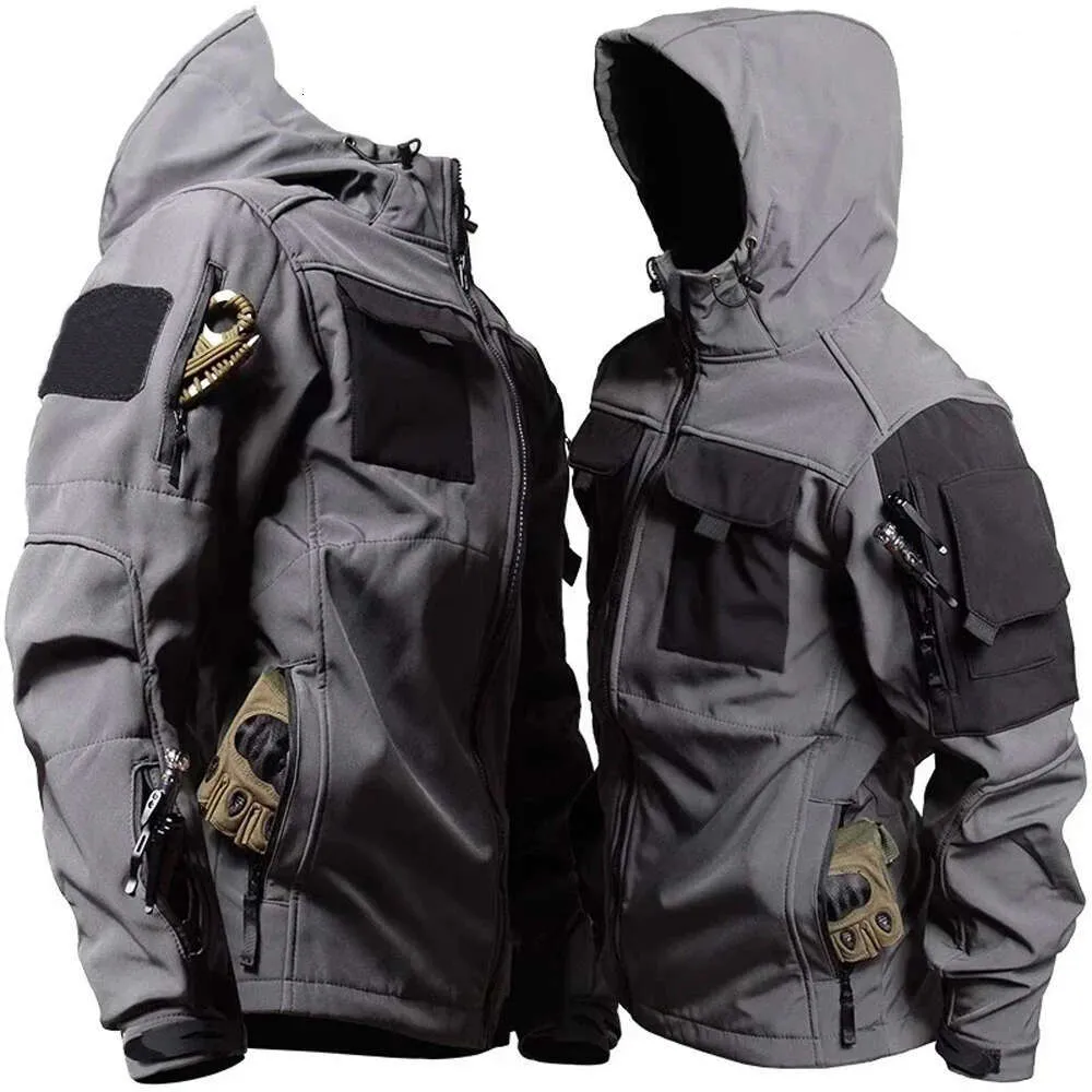 Men's Tactical Soft Shell Jacket – Waterproof Military Coat, Windbreaker (Multiple Colors)