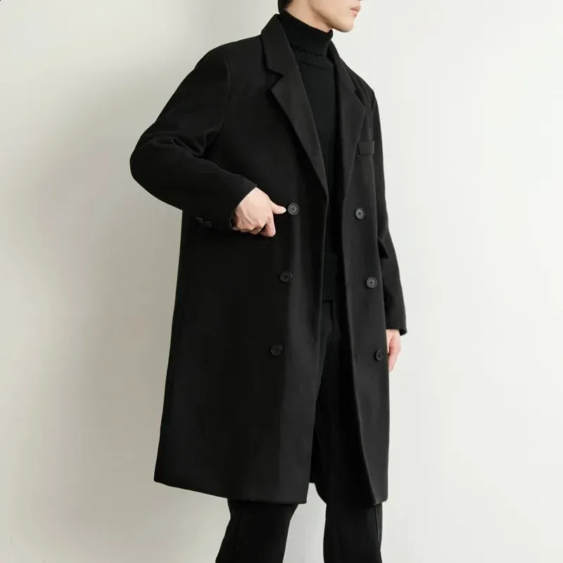 Winter Mens Coat Fashionable And Warm Mid To Long Windbreaker