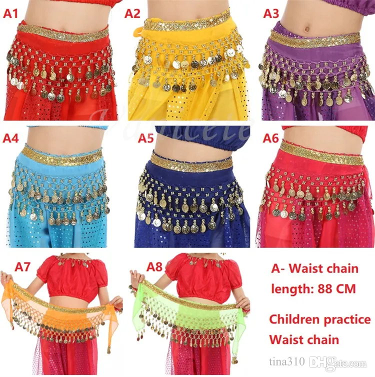 La Danza Del Vientre Bufanda De Cadera Para Danza Del Vientre - Terciopelo Con Monedas Doradas Accesorio Belly Dance Monedas