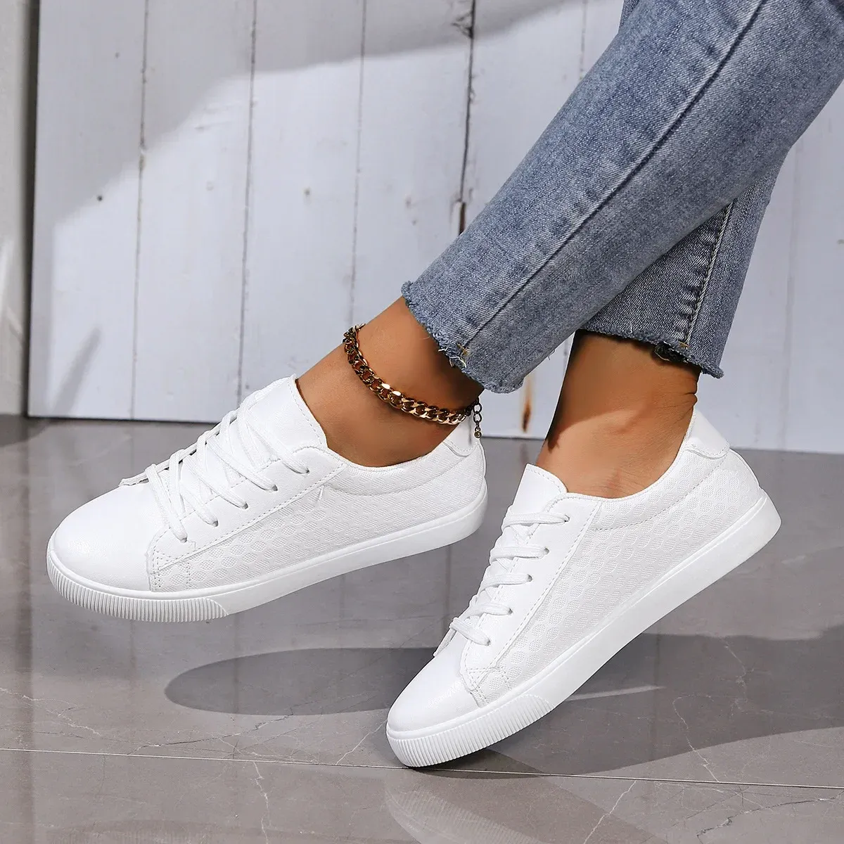 Suede Sportswear Shoes Anna Field High Top Trainers Bulk White