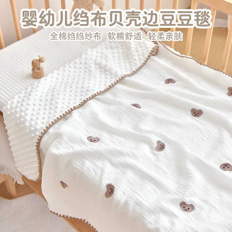 Premium Cotton Swaddle Blankets for Newborns Soft Crepe Fabric