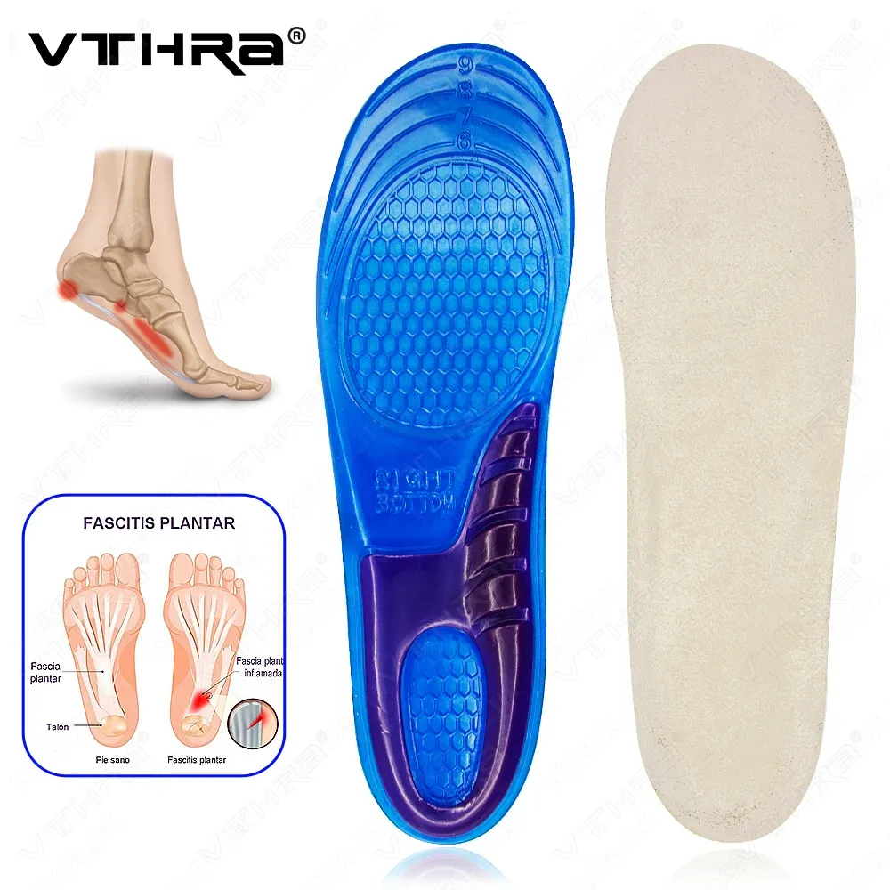 Gel Insoles: Arch Support Silicone Shoe Inserts For Men Women