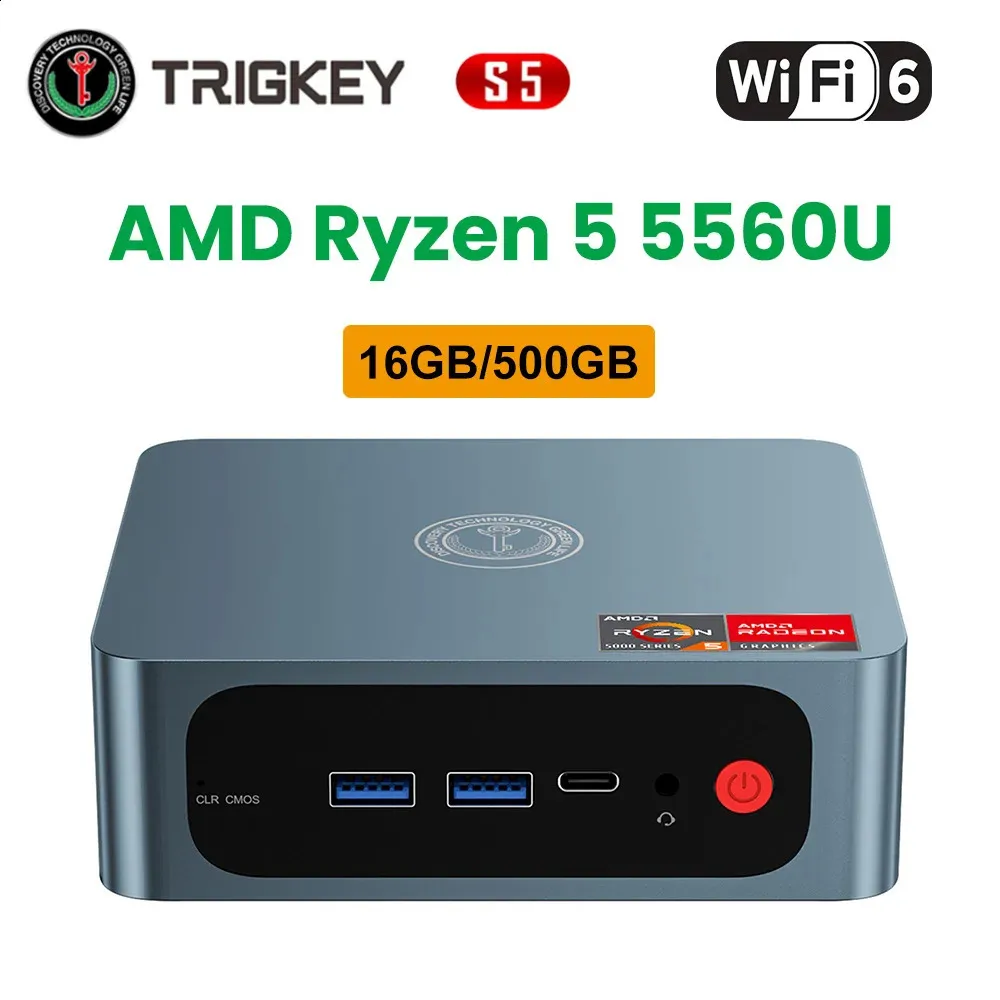 Ryzen 7 Mini PC - TRIGKEY S5 Gaming Desktop Computer, 16GB