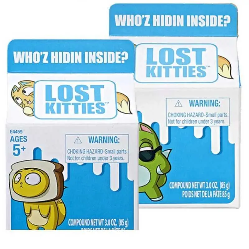 Play-Doh Doll Action Figure Blind Box: Lost Kitten Error Pack Cute Cat  Toy Surprise Gift for Kids