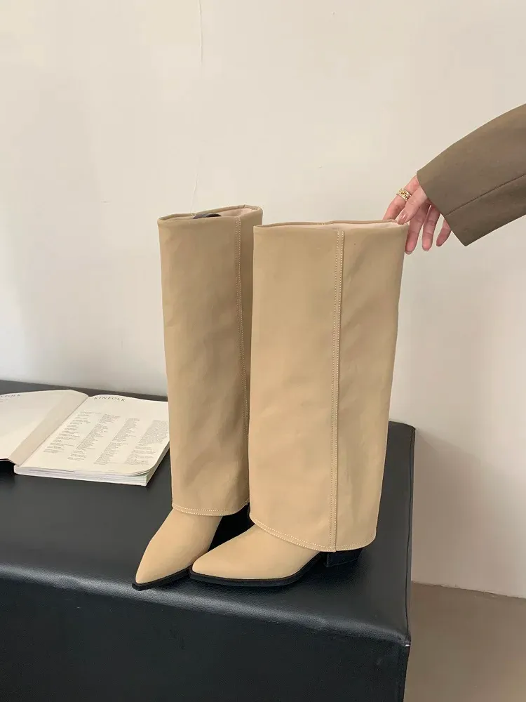 人気✨ELIN エリン ポインテッドトゥミニブーツ ブーツ 36 ベージュ ELIN エリン Pointed toe mini boots 36 ベージュ