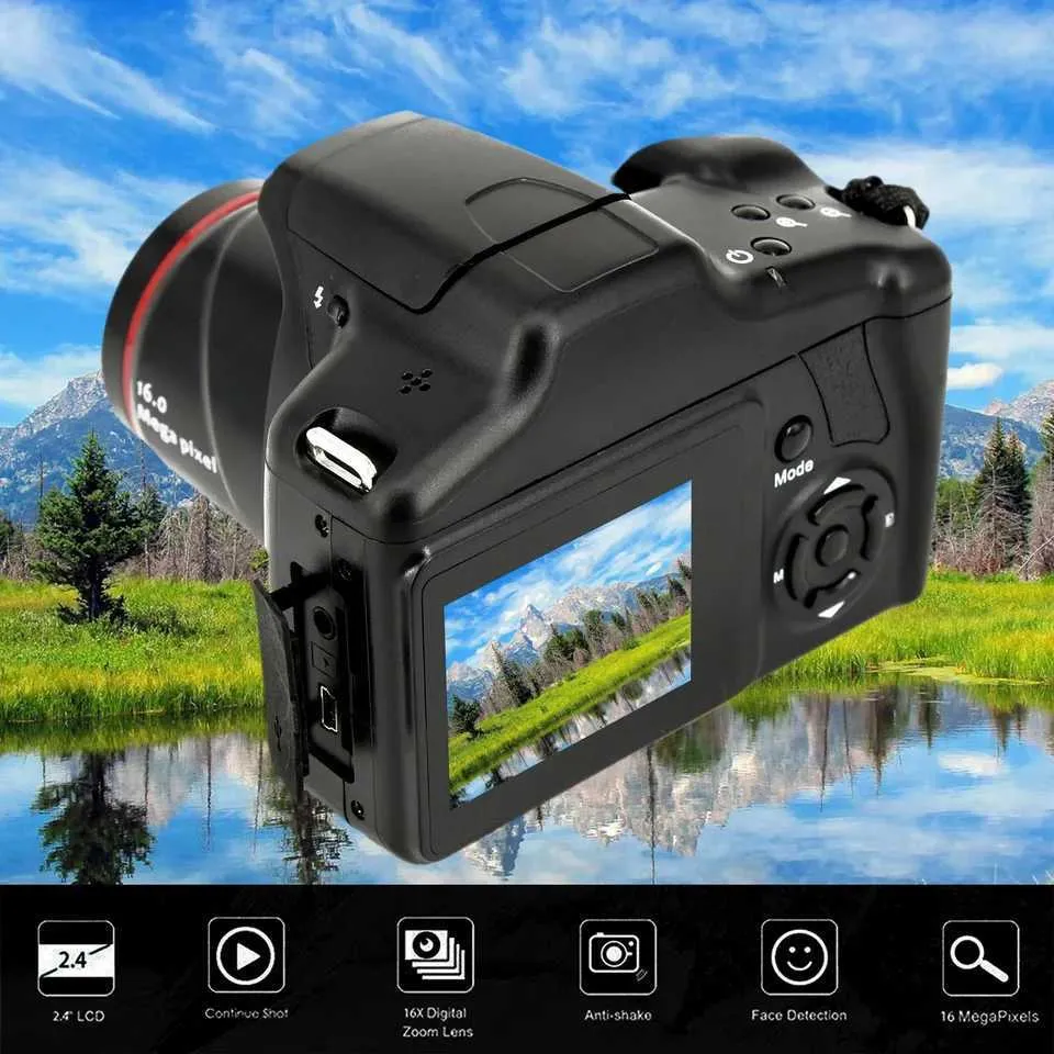 Digital Camera 16MP, 1080P HD Portable Camera With 16X Optical