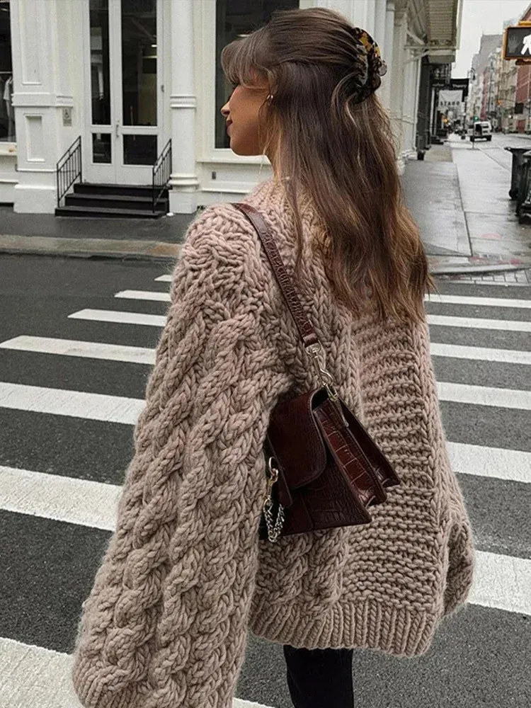 MOSHU Oversized Sweaters For Women Cable Knit Chunky UK | Ubuy