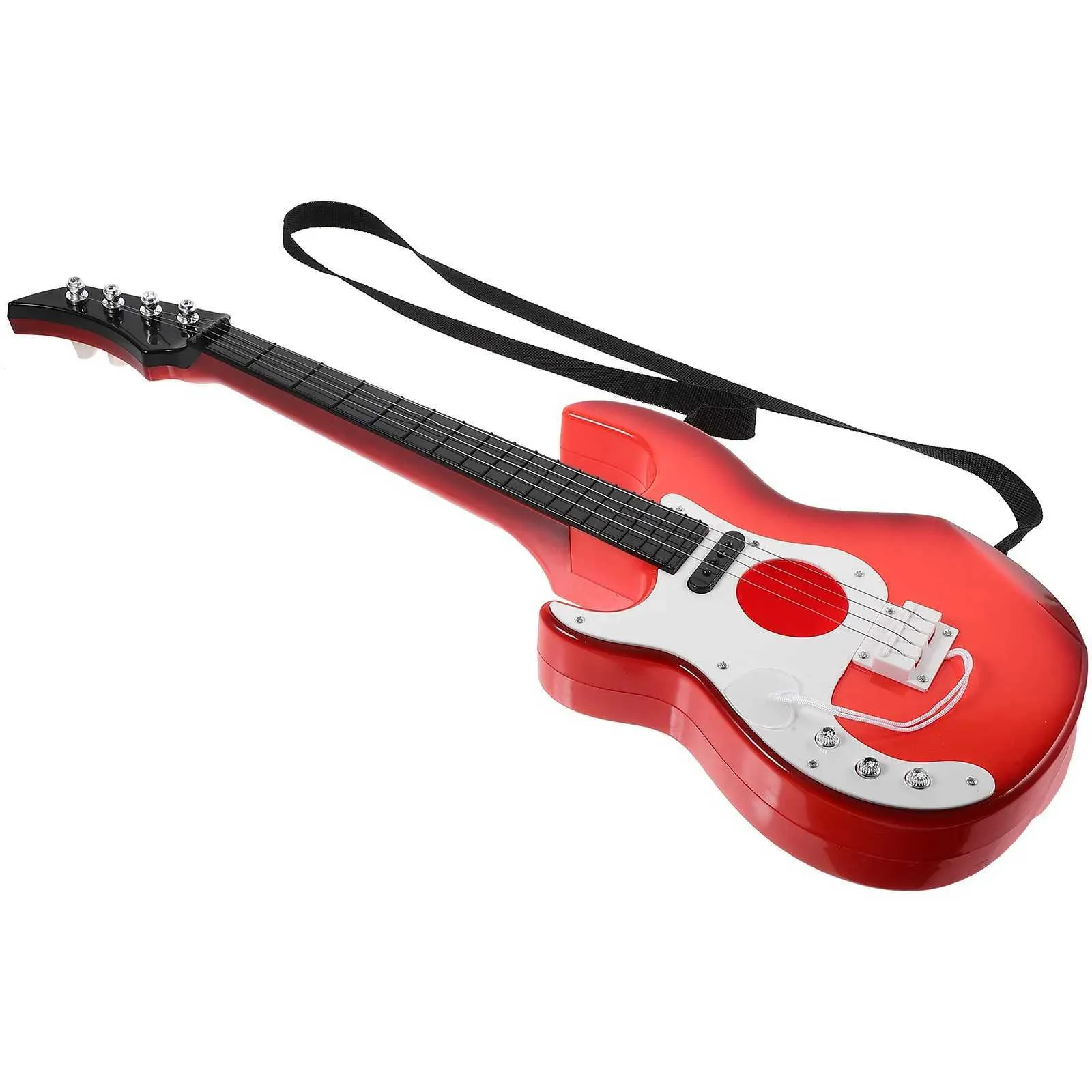 Guitarra Infantil De Plástico Con Cuerdas Ajustables – Mini Ukelele Con Diseño De Cabeza Redonda De Animal – Juguete Musical Ligero Y Duradero – Regalo Para Niños De 3 Años En Adelante