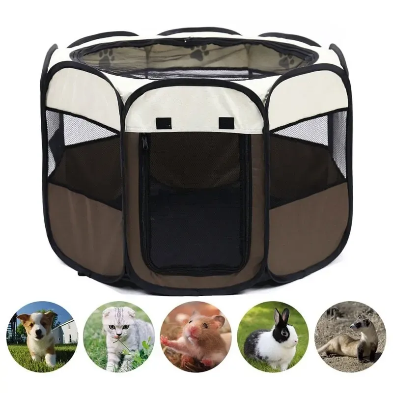 Portable Foldable Pet Tent With Octagonal Cage For Cats And Dogs Easy Operation Kennel For Outdoor Childs Playhouse And Kenneling From Dh911463038 24.88 DHgate.Com