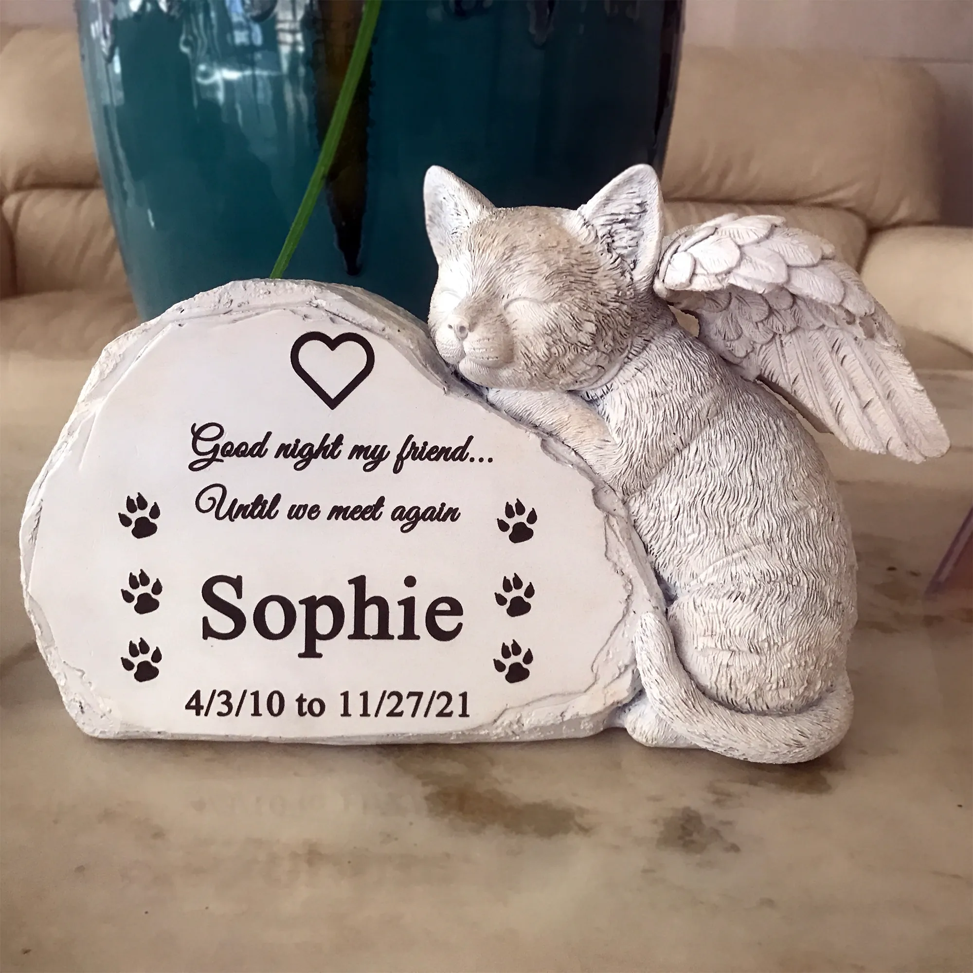 Wholesale Personalized Cat Angel Pet Memorial Grave Marker ... From ...