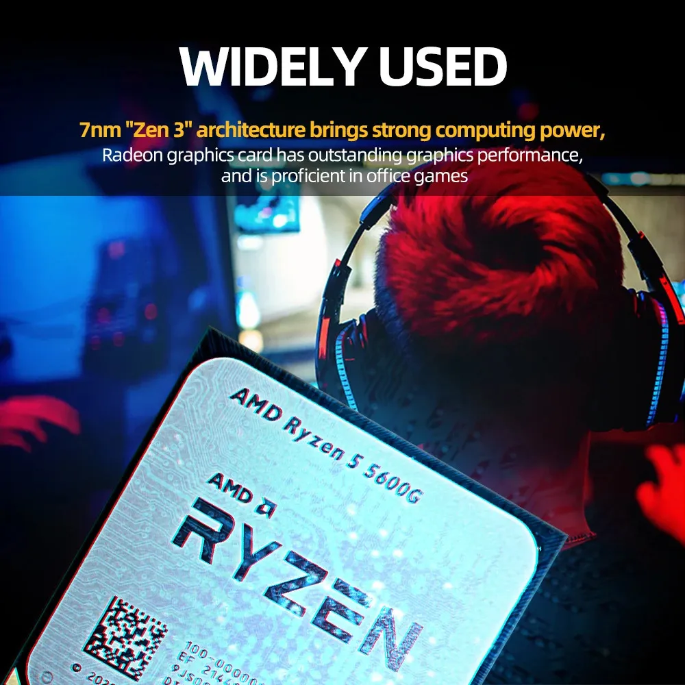 AMD Ryzen 5 5600X 6-Core 12-Thread 65W TDP 7nm Desktop CPU Socket