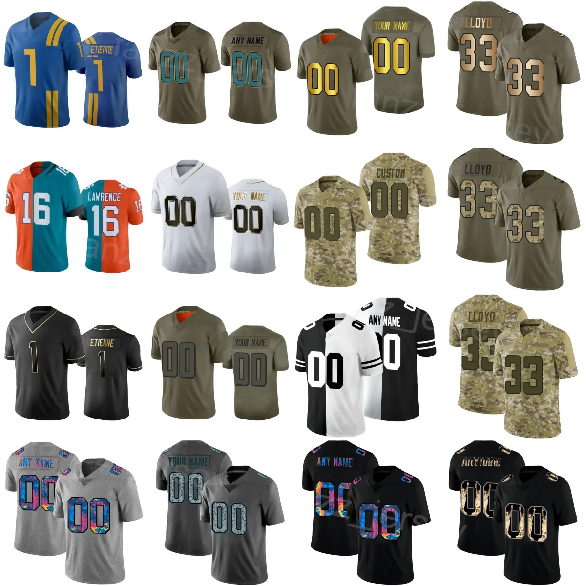 Personalized women s american football uniform for Men Women and Children Josh Allen 41 Andrew Wingard 42 Travon Walker 44 Brian Thomas Jr 7 Mac Jones 10 DErnest Johnson 25 Trevor Lawrence 30 MeiZhouH...