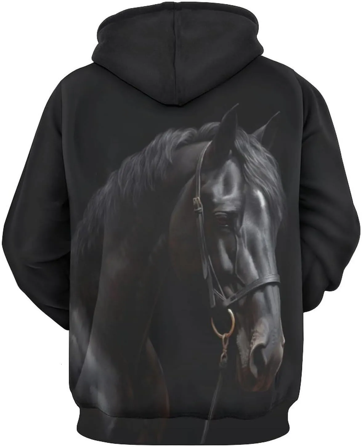 Sweat à Capuche Vintage Avec Motif Cheval Et Cœur - Pour Cavalières Et Amatrices D'équitation - 9