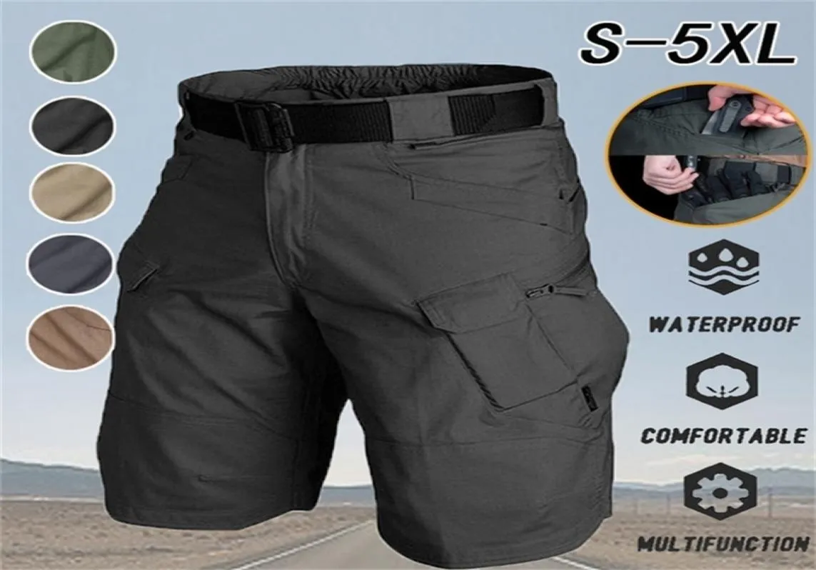 Mens Şort Yaz Taktik Ordusu Pantolon Açık Hava Spor Yürüyüş Şortları Su Geçirmez Giyim Giyim Giyimli Çoğul Taktik Şort 5xl 220614024823