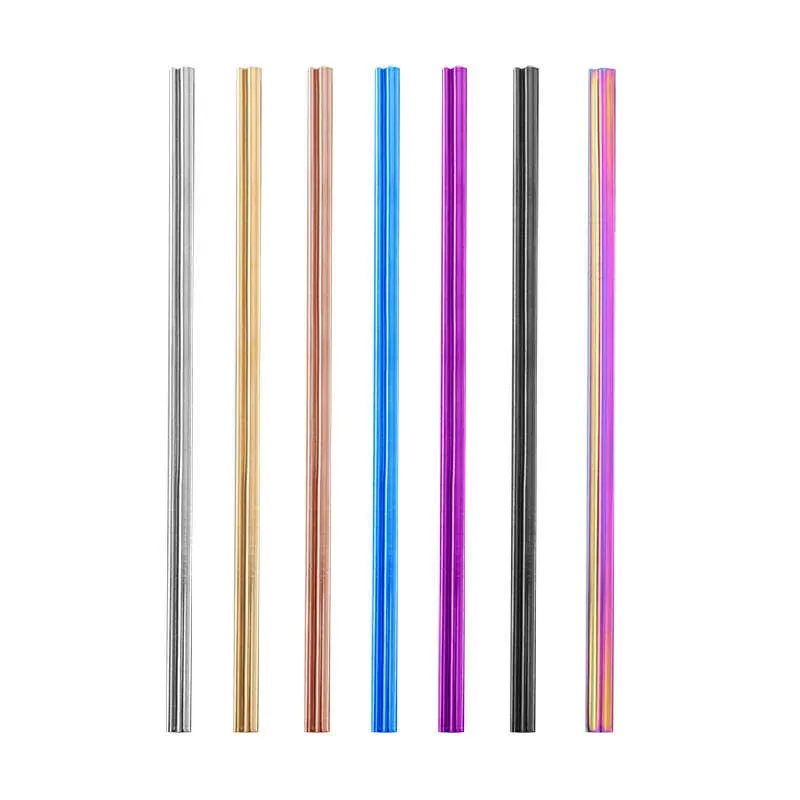 Love HEART Shaped 304 Stainless Steel Drinking Straw 215mm Reusable Metal Tubes Friendly Barware Kitchen Tools Water Juice Milk Tea Coffee Party Cocktail Picks