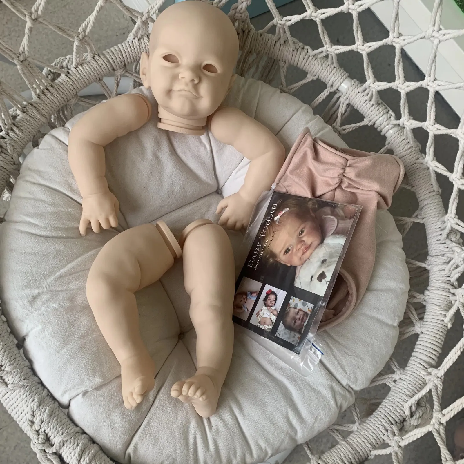 23 Reborn Doll Kit Tobiah - Lifelike Unfinished Baby Doll Parts