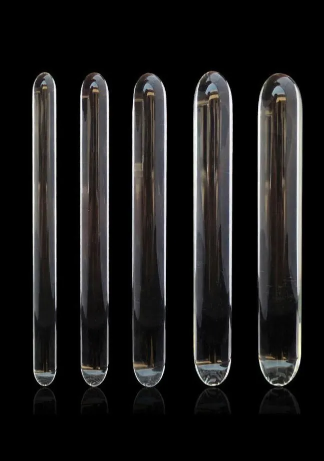 Cilindro de vidro vibrador grande enorme glase pênis cristal anal plug feminino brinquedos sexuais para mulher g ponto estimulador prazer varinha d181113041042236