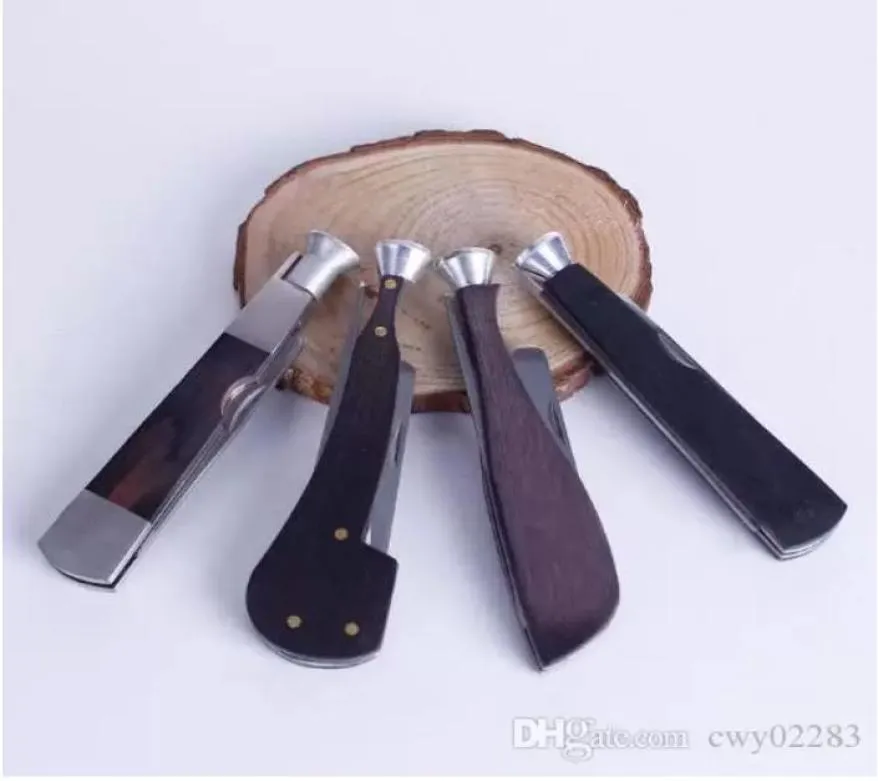 Other Smoking Small metal pipe cleaning tools variety of new ebony triple burner stainless steel pipe accessories6711126