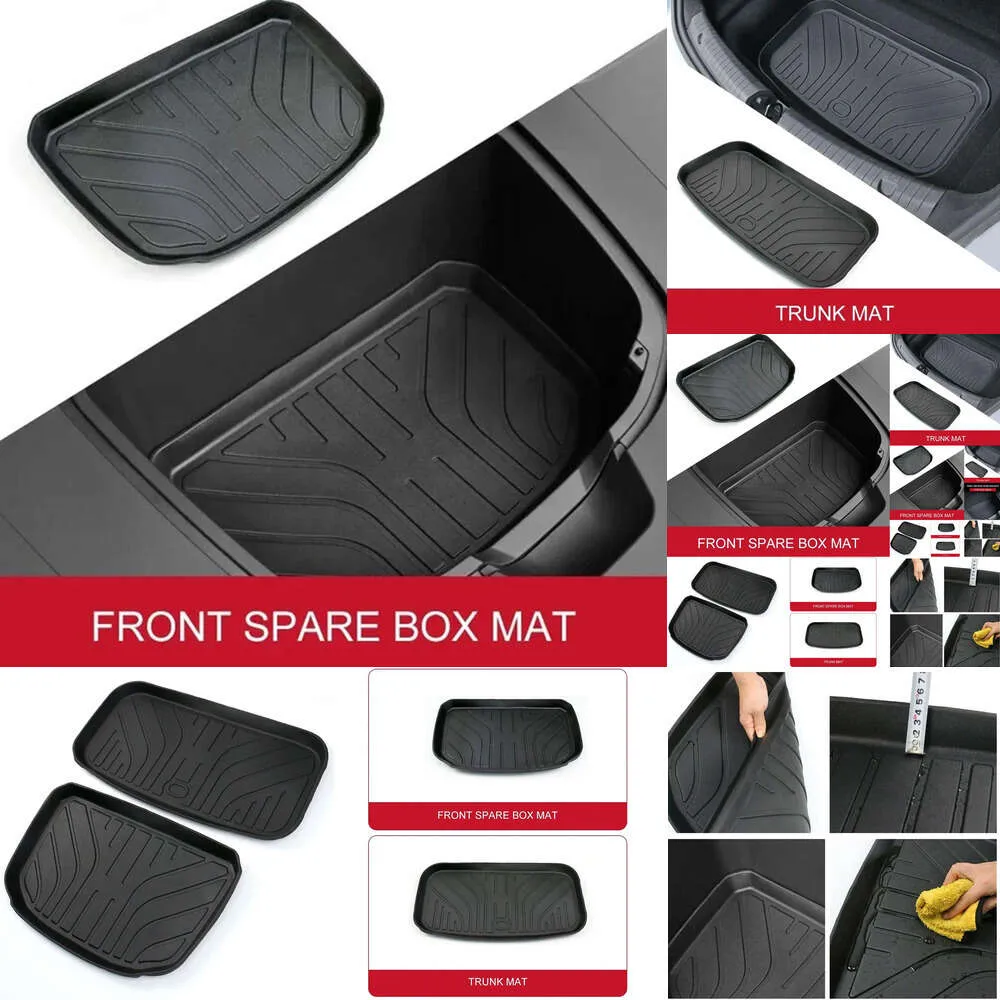 Nowe nowe nowe przednie tylne pudełko do magazynowania BYD EV EV 2023 WODY ODPOWIEDNIK PAD LINER TRAY TRUNK MAT MAT MAT MATA SAMOCHODNIKA