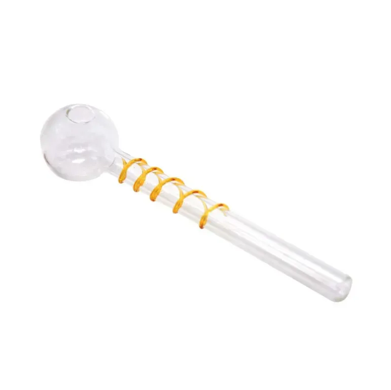 Pyrex Spiral Glass Pipes Multi Colors Sturdy Unbreakable Tobacco Hand Pipe Filters Holder For Oil Dab Rig Burner