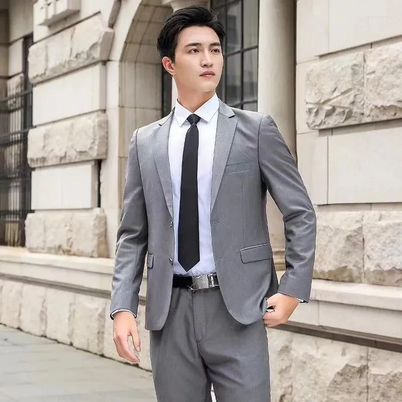 Men's Suits Wedding Perfect Gentleman Suit Jacket Business Professional High Sense Casual Men Full Fashion QR