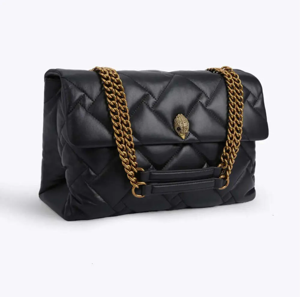 Kurt Geiger London Kensington XXL 38 cm weiche Lederhandtaschen, luxuriöse schwarze Ketten-Umhängetasche, große Umhängetasche und Tasche2023 sdf3fds
