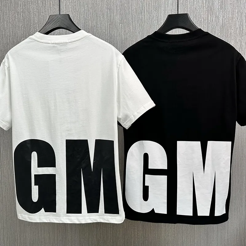 Designer MSGM Hommes T-shirts Femmes Designer C1 MSGM T-shirts Cotons Tops Homme Chemise décontractée Vêtements de luxe Street Shorts Manches Vêtements CHD2403012-12