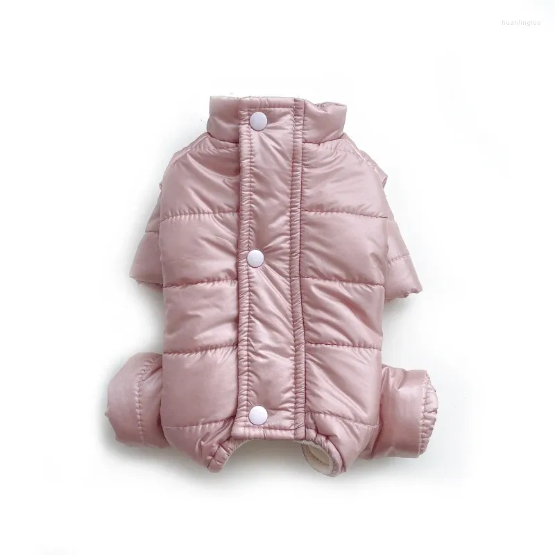 Hondenkleding Winterpak Kleding Dikke warme sneeuw Puppy Jumpsuit Yorkies Maltese Pommeren Poedel Outfit Kleine huisdieren Honden Kostuum Overalls