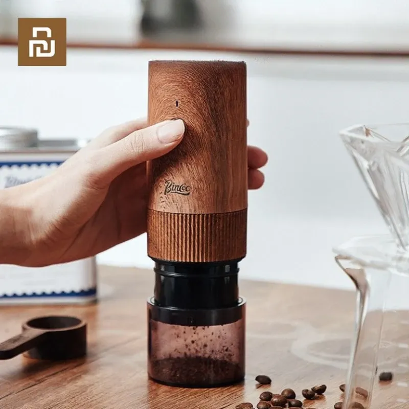 Tools Youpin Home Portable Manual Coffee Grinder Bean Hand Coffee CNC Stainless Steel Adjustable Grinding Core Coffee Beans Grinders