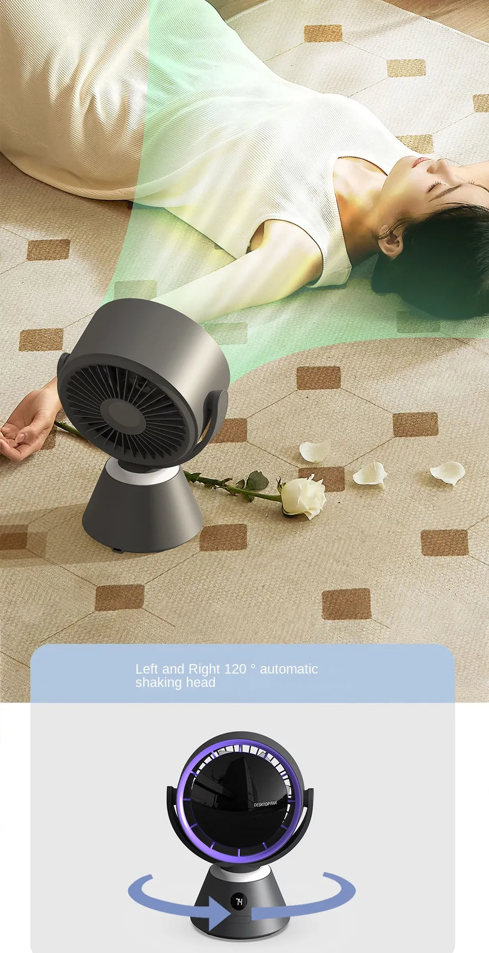Computer USB Fan Compact High Speed Personal Fan With USB, Portable And ...