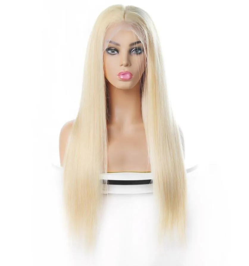 Ishow Brazilian Straight Human Hair Wigs Blonde 613 Lace Front Wig for Women All Ages Natural Color 826inch Peruvian Malaysian7680493