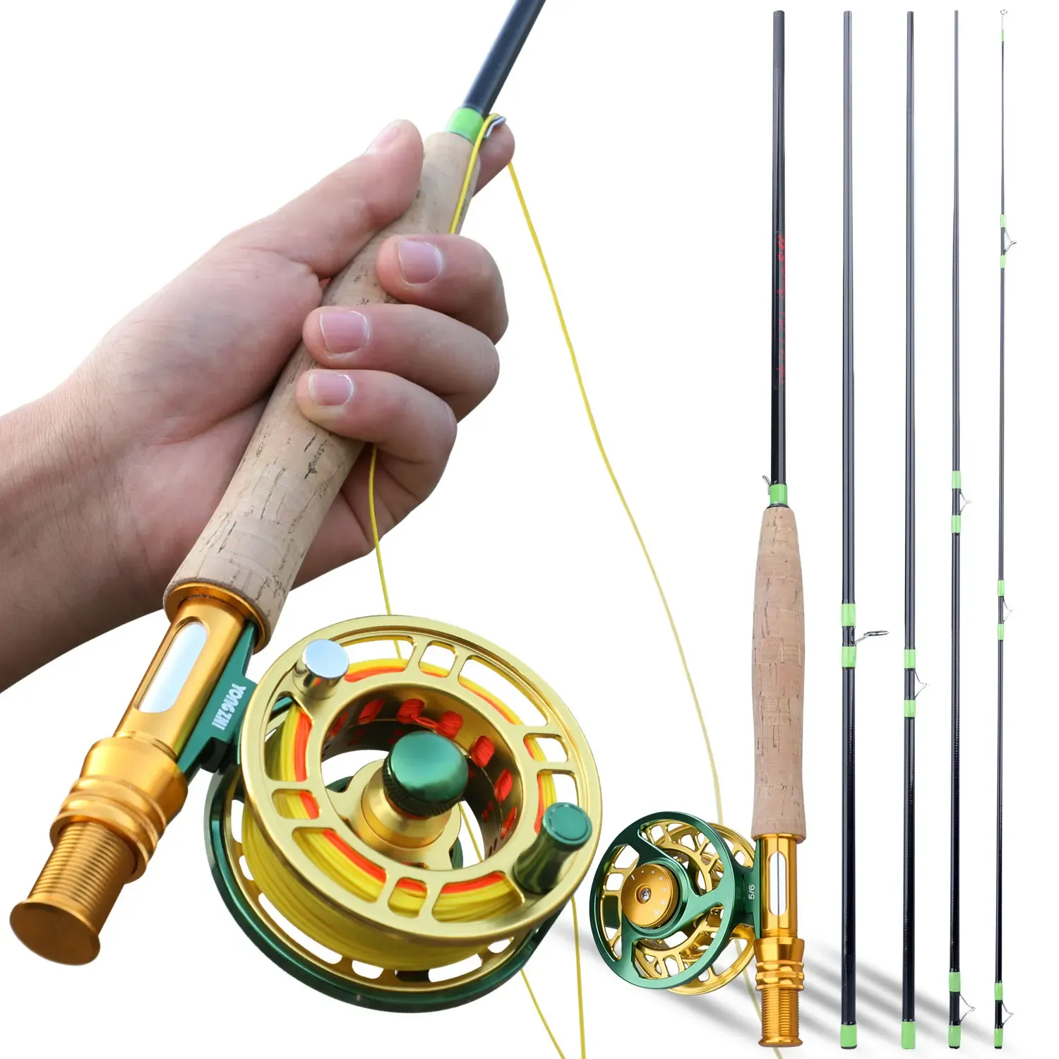 Fly Fishing Sougayilang Carbon Rod & Reel Set 5/6x5x100 For Trout, Perch,  Flyway, And Leisure Fishing From Smoktechvape, $14.18