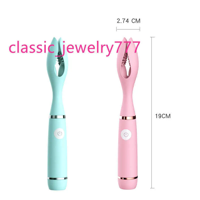 double motor clitoris stimulation rechargeable vibrator masturbating electric massage stick strong vibrating for adult female