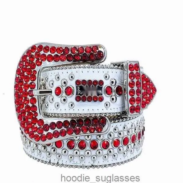 Ceinture de créateur Bbs Simon Ceintures pour hommes femmes Ceinture de diamant brillant sur noir bleu blanc multicolore avec strass bling comme cadeau s 4pue