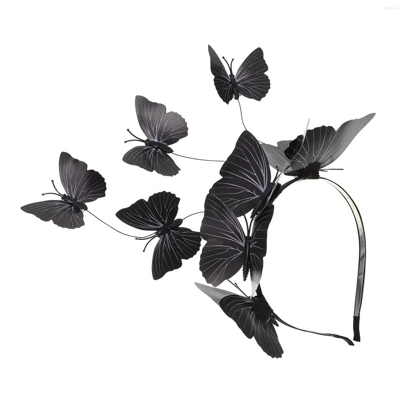 Berets 3D Butterfly Hairs Hair Accessory Party Decorative Party Hoop Outdoor Outdor
