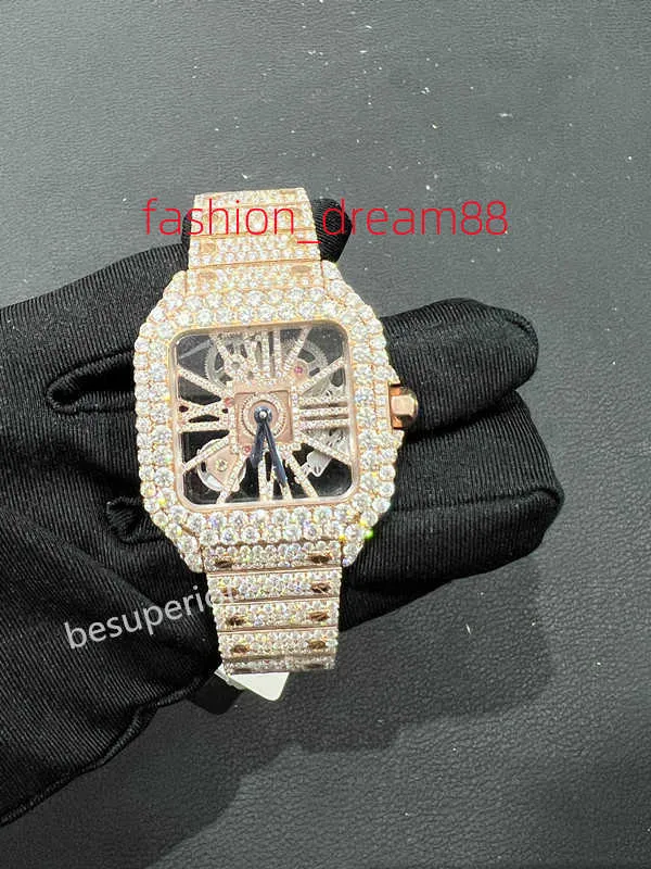 Reloj de lujo para hombre para hombres Relojes de movimiento de diseñador Reloj de moissanita de diamante de alta calidad Montre Iced Out Reloj automático para hombre Montre luxe Relojes de lujo para hombre i133