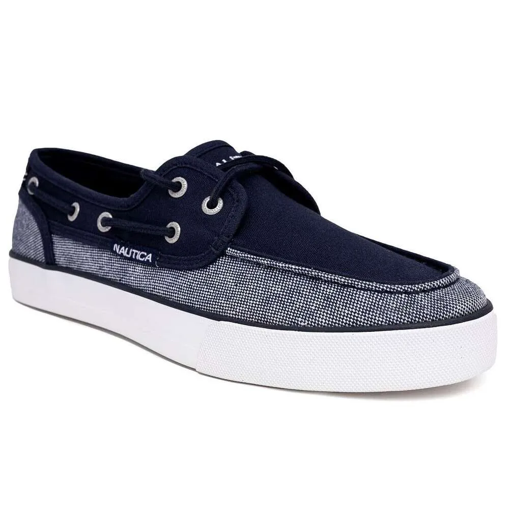 Nautica Men's Lace Up Boat Boat Shoes ، Double Hole Disual Rescals ، أحذية رياضية عصرية - Galley