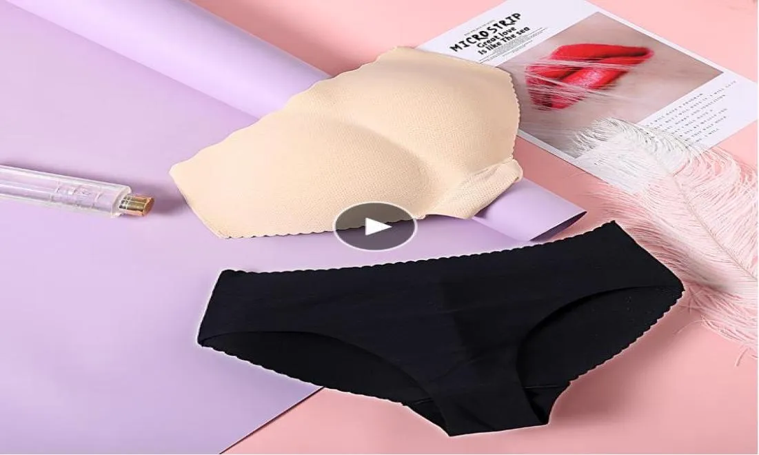 Sexiga vadderade trosor Sömlösa bottenbyxor Push Up Lingerie Women039s Underwear Butt Lifts Briefs Hip Enhancer Shaper 1395142