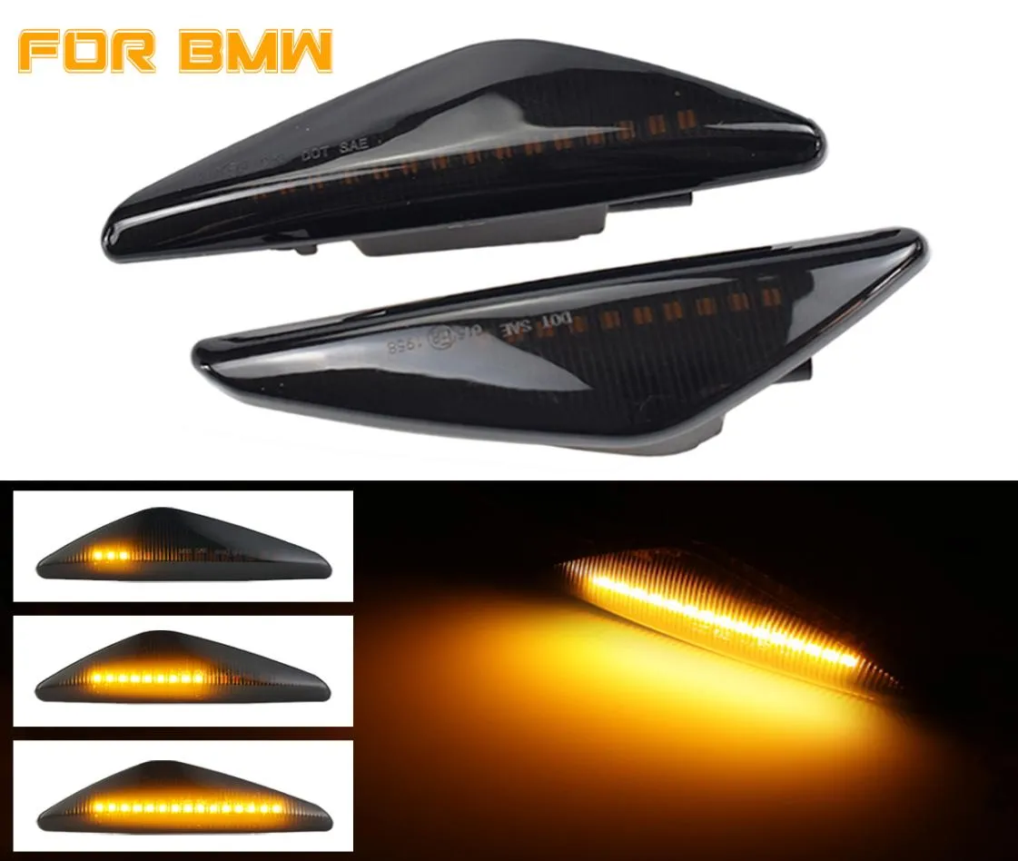 2 stücke LED Dynamische Blinker Licht Seite Fender Marker Lampe Sequentielle Anzeige Licht Für BMW X3 F25 X5 E70 x6 E71 E72 200720142097932